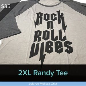 Lularoe 2xl randy rock n roll new